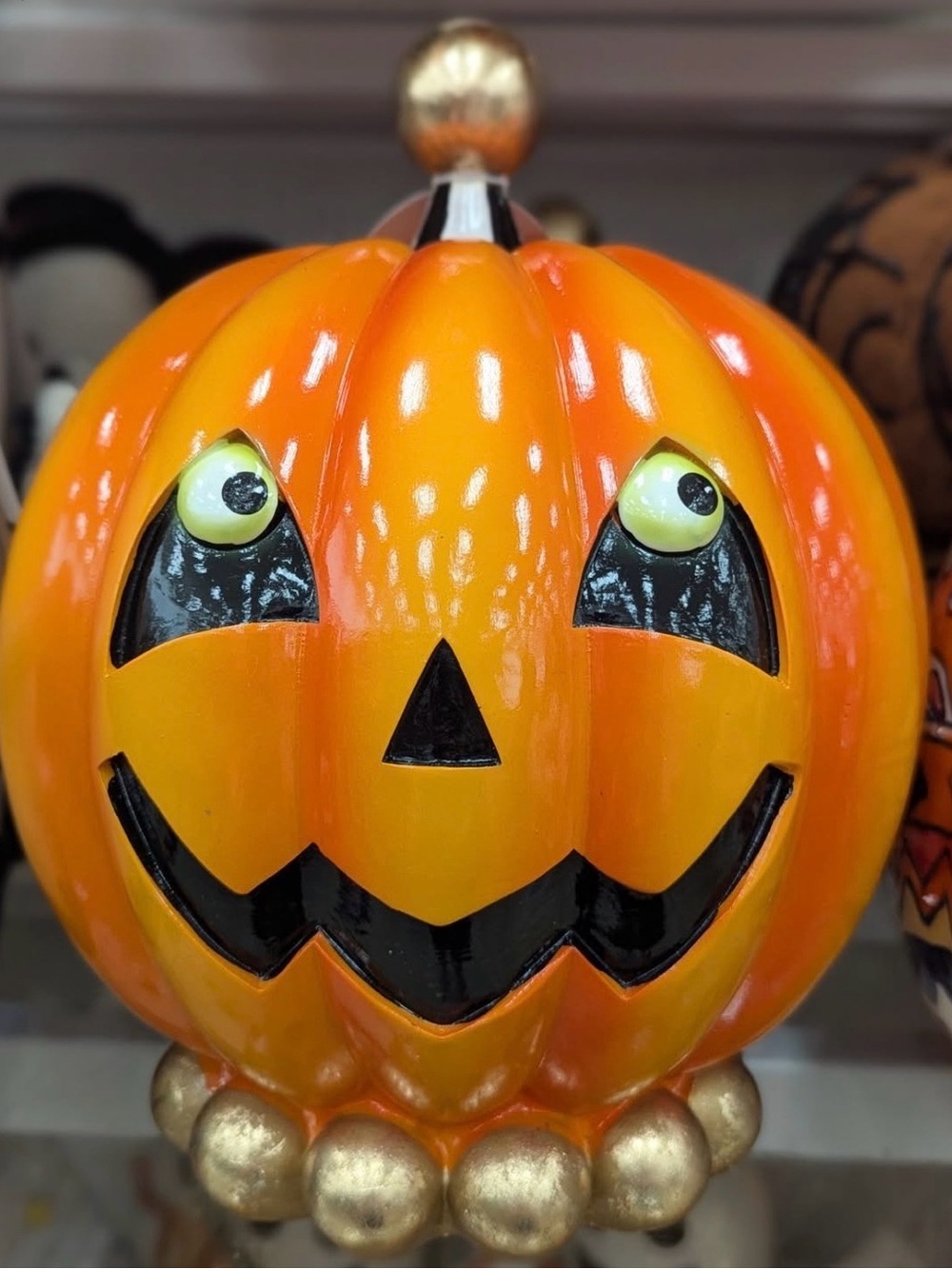 Orange Pumpkin Jack-O'-Lantern Decor